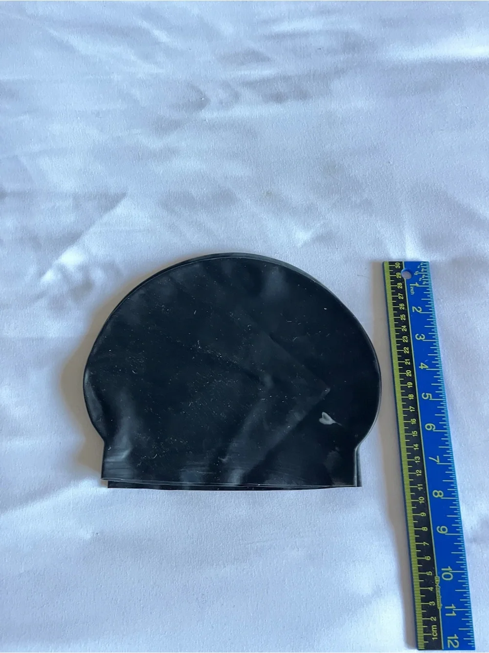 Black Latex Swim Cap Lot of 3 Stretch Waterproof Swim Cap